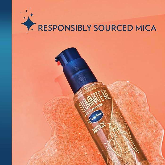 Vaseline Illuminate Me Shimmering Body Oil Created for Melanin Rich Skin, Illuminates Skin with Finishing Touch of Shimmer for Glowing Skin 3.3 oz - Image 3