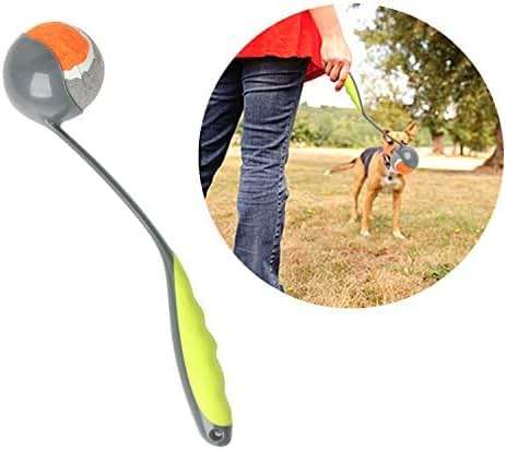 PAWISE Dog Ball Launcher for Medium Dogs, 12.2" Dogs Fetch Toy with 2.5" Tennis Balll, Portable Dog Tennis Ball Thrower for Indoor & Outdoor Play, Lightweight, Durable & Hands-Free Pick-Up - Image 2