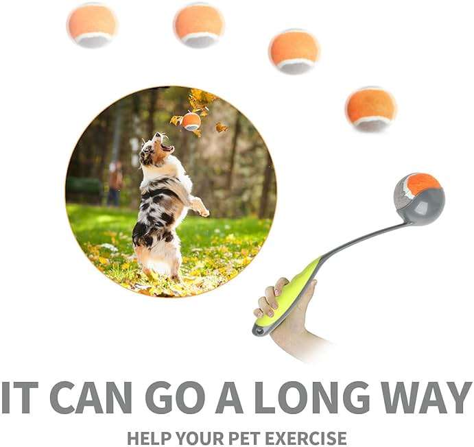 PAWISE Dog Ball Launcher for Medium Dogs, 12.2" Dogs Fetch Toy with 2.5" Tennis Balll, Portable Dog Tennis Ball Thrower for Indoor & Outdoor Play, Lightweight, Durable & Hands-Free Pick-Up - Image 9