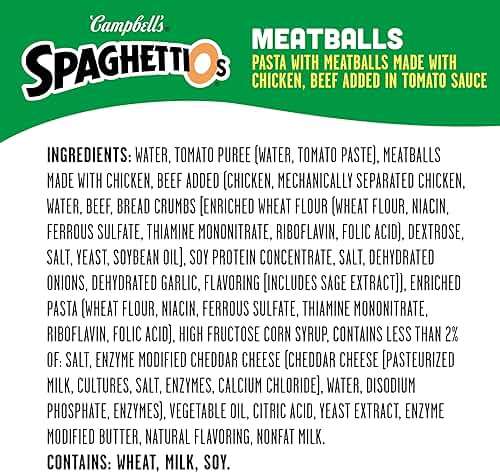 SpaghettiOs Canned Pasta with Meatballs, 15.6 oz Can (12 Pack) - Image 3