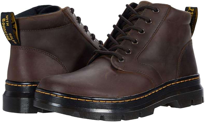 Dr. Martens unisex adult Lace Fashion Boot, Gaucho Crazy Horse, 14 Women 13 Men US - Image 1
