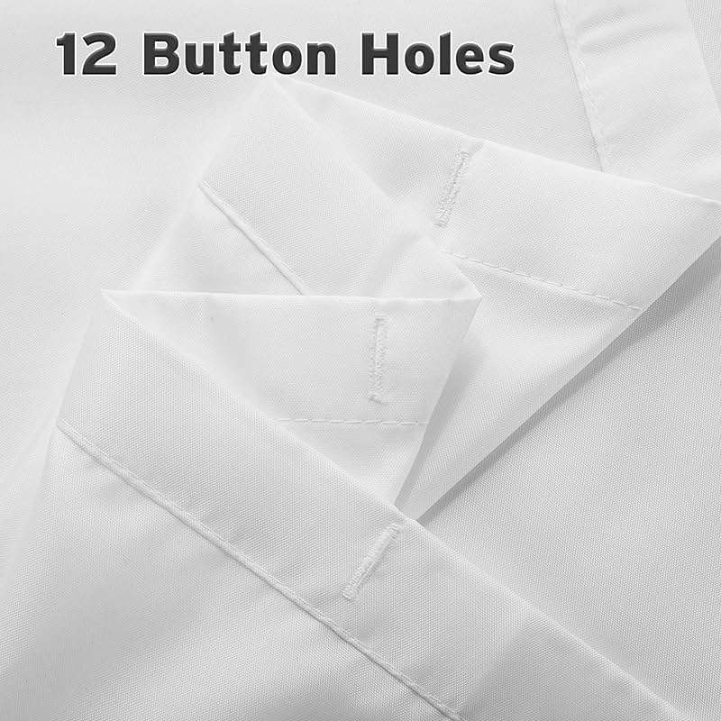 Titanker Waterproof Fabric Shower Curtain Liner Washable, Cloth Shower Liner with Magnets, White Shower Liner Soft Fabric, Lightweight Shower Curtain Liner, 70x72 Inches - Image 7