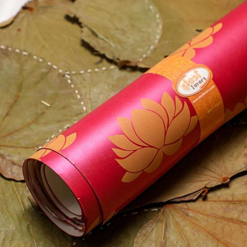 Desi Favors Hot Pink Lotus Paper Backdrop Sheets - Indian Backdrop Decorations for Wedding Background Wall Banner Set - 72x84 Inch - Image 2