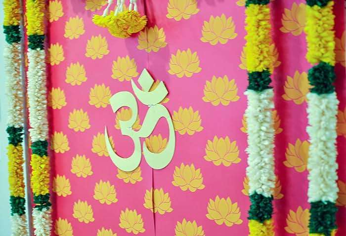Desi Favors Hot Pink Lotus Paper Backdrop Sheets - Indian Backdrop Decorations for Wedding Background Wall Banner Set - 72x84 Inch - Image 3