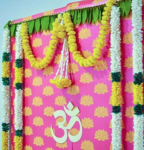 Desi Favors Hot Pink Lotus Paper Backdrop Sheets - Indian Backdrop Decorations for Wedding Background Wall Banner Set - 72x84 Inch - Image 4