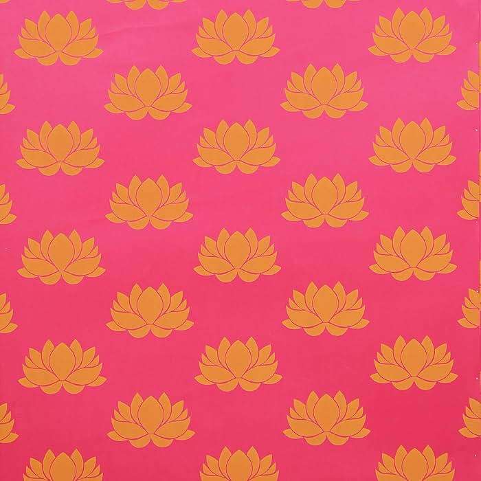 Desi Favors Hot Pink Lotus Paper Backdrop Sheets - Indian Backdrop Decorations for Wedding Background Wall Banner Set - 72x84 Inch - Image 6