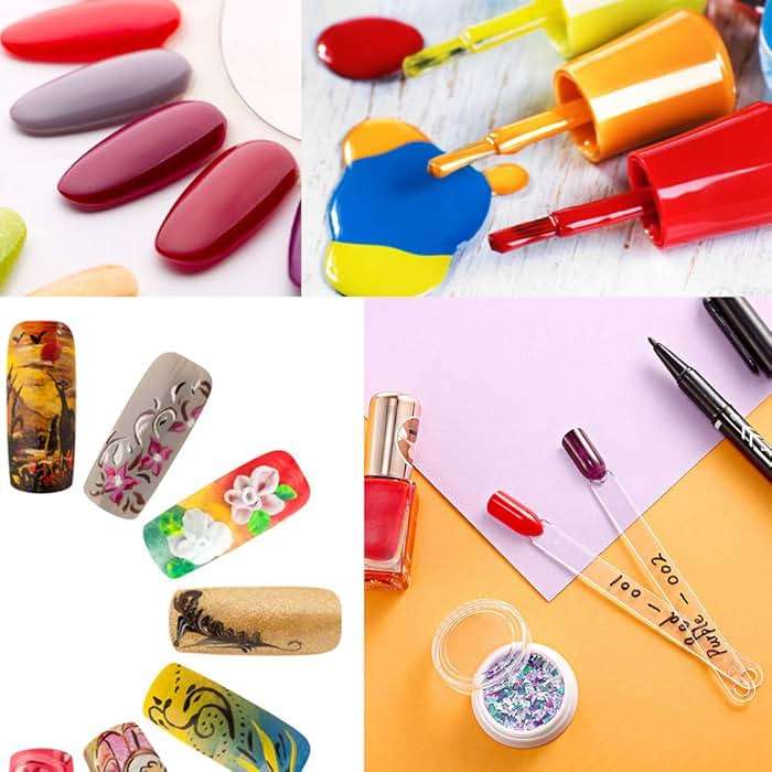 150 Pcs Clear Nail Swatch Sticks with Ring, Fan Shape Nail Art Polish Display Tips, False Nail Sample Sticks, Nail Practice Color Display, Transparent Polish Board for Nails - Image 4