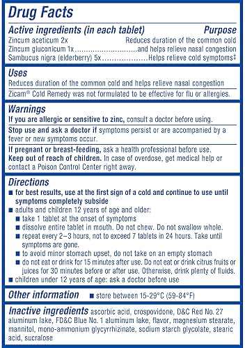 Zicam Cold Remedy Zinc RapidMelts, Elderberry Citrus Flavor, Homeopathic, Cold Shortening Medicine, Shortens Cold Duration, 25 Count - Image 10