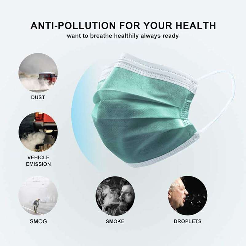 Disposable Face Mask 4-Ply for Adult, Soft Face Masks, Breathable Safety Mask… - Image 6