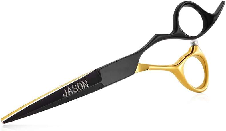 JASON 6'' Hair Thinning Scissors Professional Blending Shears Japanese Stainless Steel Texturizing Scissor Salon Home Shear for Men Women - Image 1