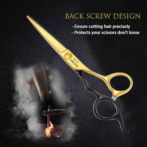 JASON 6'' Hair Thinning Scissors Professional Blending Shears Japanese Stainless Steel Texturizing Scissor Salon Home Shear for Men Women - Image 4