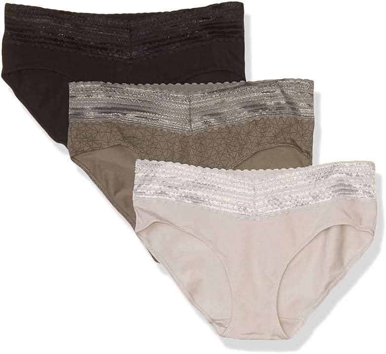 Warner's womens Blissful Benefits No Muffin 3 Pack Hipster Panties - Image 1