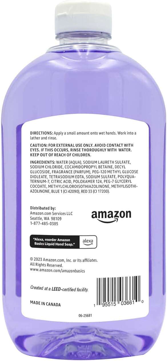 Amazon Basics Original Fresh Liquid Hand Soap, Moisturizing Formula, Phthalate & Paraben-Free, 32 Fl Oz (Pack of 2) (Previously Solimo) - Image 4