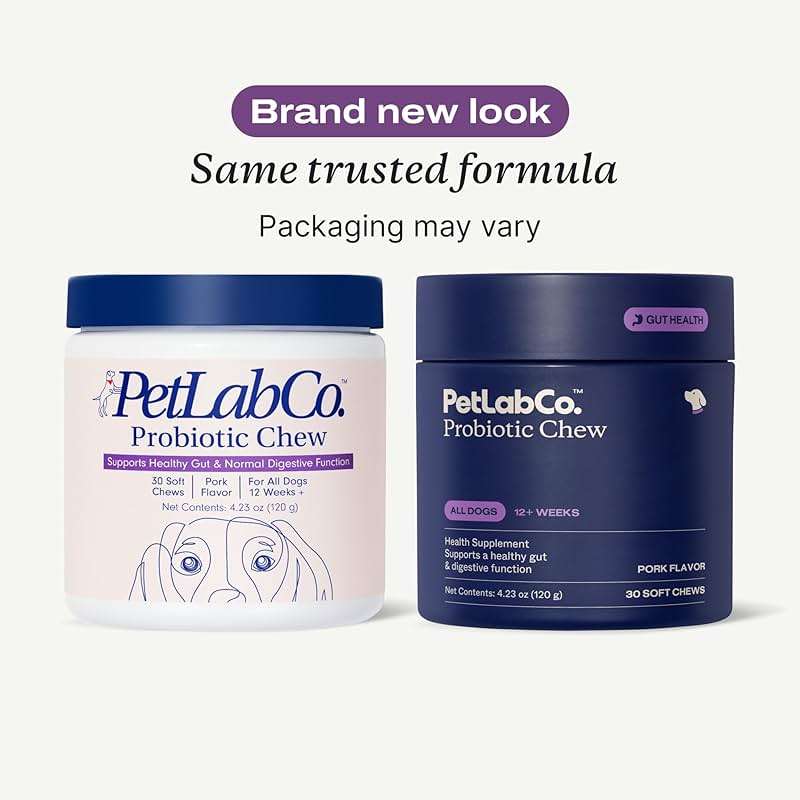 PetLab Co. Probiotics for Dogs, Support Gut Health, Occasional Diarrhea, Digestive Health & Seasonal Allergies - Pork Flavor - 30 Soft Chews - Packaging May Vary - Image 2