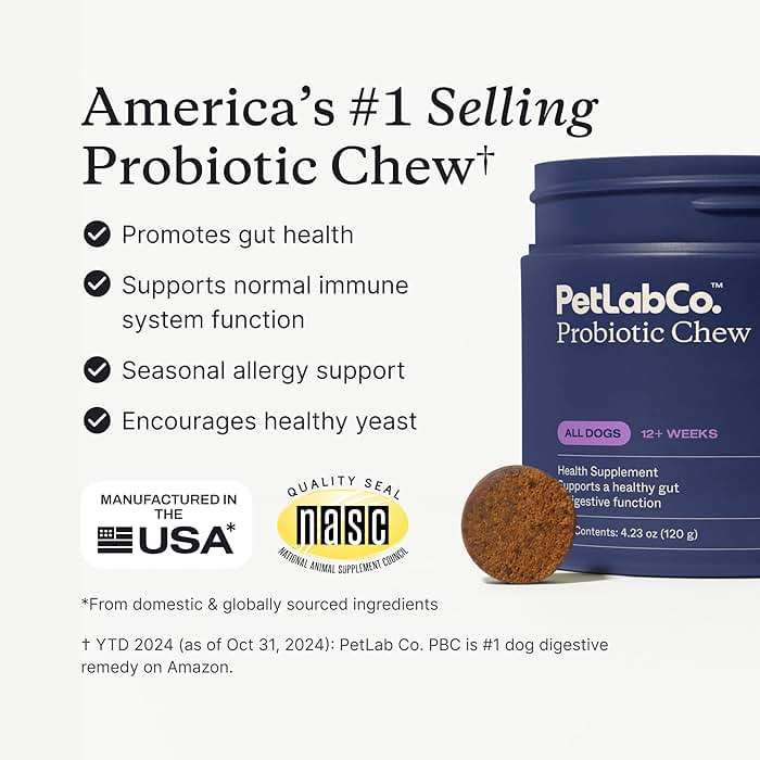 PetLab Co. Probiotics for Dogs, Support Gut Health, Occasional Diarrhea, Digestive Health & Seasonal Allergies - Pork Flavor - 30 Soft Chews - Packaging May Vary - Image 3