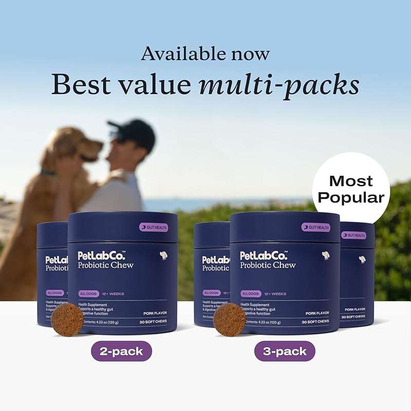 PetLab Co. Probiotics for Dogs, Support Gut Health, Occasional Diarrhea, Digestive Health & Seasonal Allergies - Pork Flavor - 30 Soft Chews - Packaging May Vary - Image 7