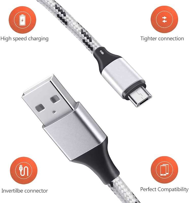 Multi Charging Cable, 5ft 3Pack Multi Charger Cable Nylon Braided Multiple USB Universal 3 in 1 Charging Cord Adapter with Type-C, Micro USB Port Connectors for Cell Phones and More - Image 9
