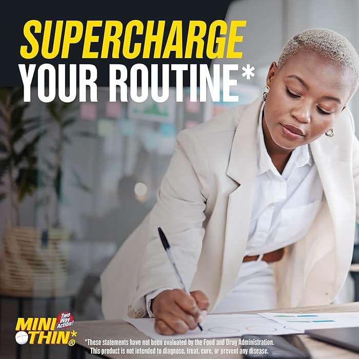 Mini Thin - Two-Way - Energy Tablets Formulated with Caffeine and Ephedrizine - 100 Tablets - Image 5