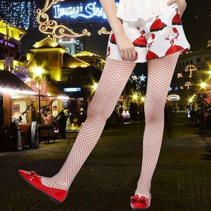 HOVEOX 9 Pairs Fishnet Stockings Fishnet Tights Patterned Fishnets Stockings Lace Patterned Tights Thigh High Pantyhose - Image 5