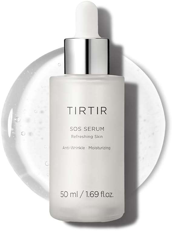 TIRTIR SOS Serum - Radiant Glow Boosting Face Serum - Plumping, Anti Aging, Hydrating - Visibly Smooth and Glowy Skin - Fragrance Free for All Skin Types, 1.69 fl.oz. - Image 1