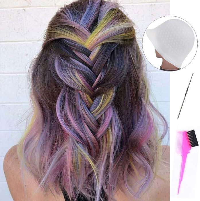 Silicone Highlight Caps Set for Color Hair 2 PCS Professional Reusable Highlighting Caps with Hooks & Salon Hairdressing Dyeing Staining Tools for Women Men - Image 5