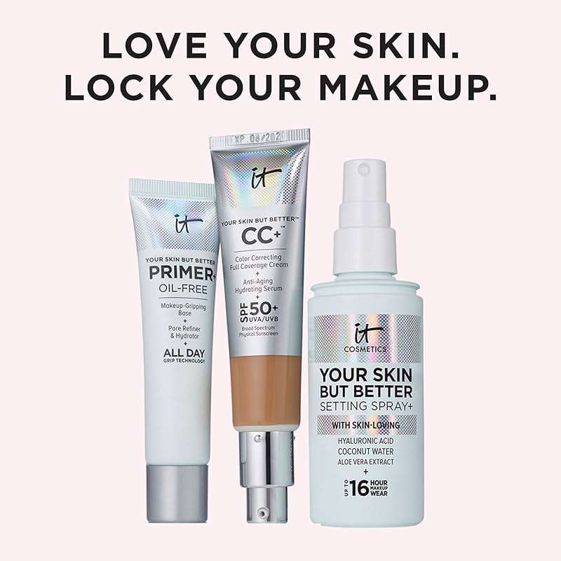 IT Cosmetics Your Skin But Better Makeup Setting Spray - Protects Makeup, Controls Shine, Provides Hydration - 16-Hour Hold - With Hyaluronic Acid, Coconut Water & Aloe Vera - Image 4