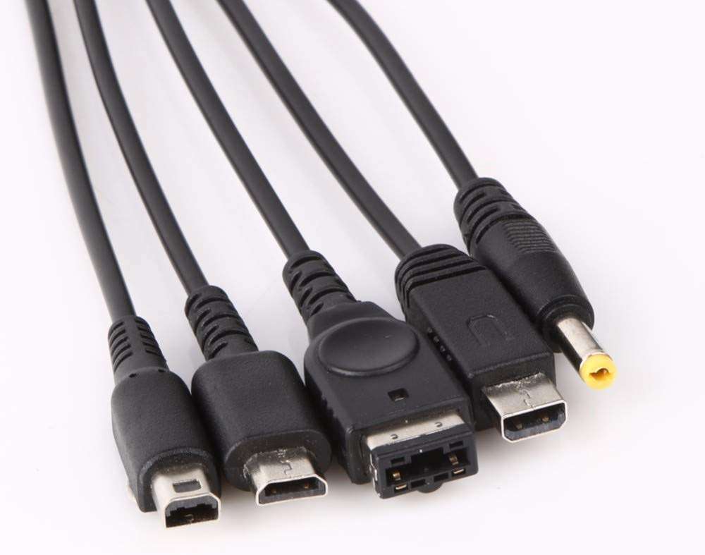 Skywin USB Charger Cable for Nintendo - Multi System Nintendo DSi Charger Cable Compatible with Nintendo NDS Lite, Wii U, 3DS, 2DS, PSP 1000, 2000, 3000, GBA SP - Charge All with One Cord (5 in 1) - Image 4