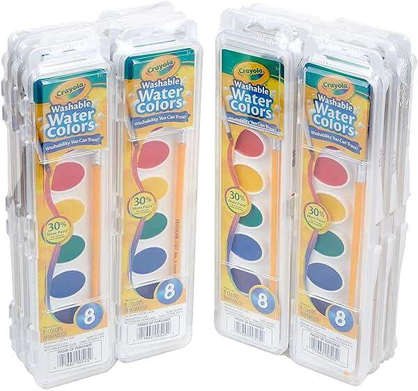 Crayola Washable Watercolor Paint Sets for Kids (12ct), Bulk Classroom Art Supplies for Preschool & Kindergarten, Easter & Spring Crafting Activities for Toddlers - Image 6