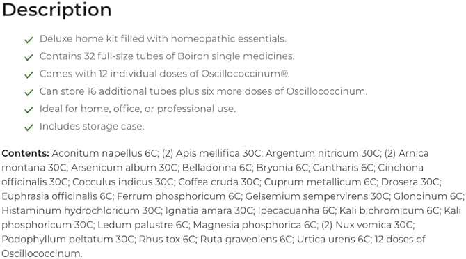 Boiron Homeofamily Kit - Organized Homeopathy for Everyday - Image 4