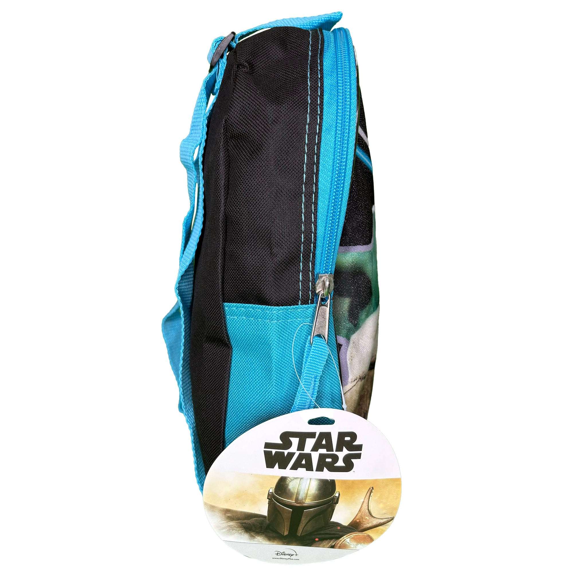 Fast Forward Star Wars The Child Baby Yoda 11" Plain Front Mini Backpack, Black, Small - Image 4