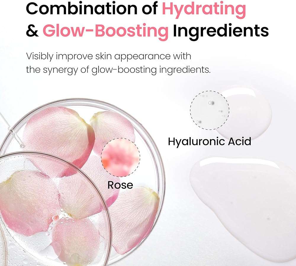 DERMALOGY by NEOGEN Hyal Glow Rose Essence, Milky Toner - 74% Damask Rose Water Hydrating Essence with 8 Types of Hyaluronic Acid for Dewy, Plump, Glowing Skin, Korean Skin Care 5.41 oz (160ml) - Image 4