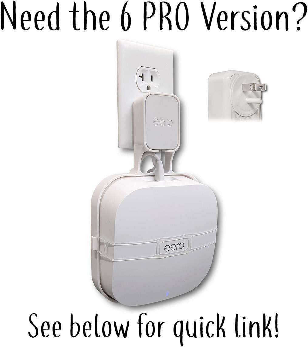 The Eero Genie for eero 6, 6+, and Mesh Wi-Fi: Wall Mount Outlet Holder Stand | Lowest Profile | Open Access | Multiple Install Options | Horizontal Outlets | Design Winner! (1-Pack) - Image 4