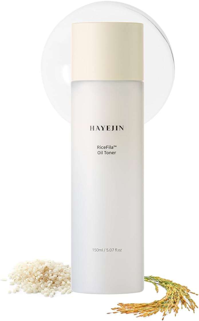 HAYEJIN RiceFila Oil Toner - 2-in-1 Moisturizing & Hydrating Rice Bran Milky Face Toner Cream for Glass Skin with Niacinamide, Hyaluronic Acids & Peptides - Vegan Korean Skin Care 5.07 fl oz - Image 1