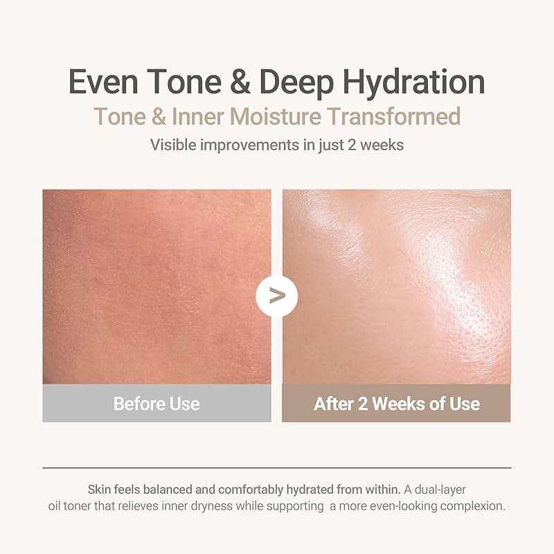 HAYEJIN RiceFila Oil Toner - 2-in-1 Moisturizing & Hydrating Rice Bran Milky Face Toner Cream for Glass Skin with Niacinamide, Hyaluronic Acids & Peptides - Vegan Korean Skin Care 5.07 fl oz - Image 6