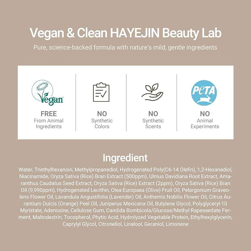 HAYEJIN RiceFila Oil Toner - 2-in-1 Moisturizing & Hydrating Rice Bran Milky Face Toner Cream for Glass Skin with Niacinamide, Hyaluronic Acids & Peptides - Vegan Korean Skin Care 5.07 fl oz - Image 8
