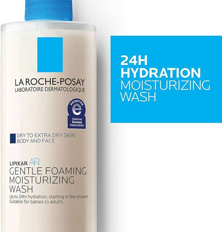 La Roche-Posay Lipikar AP+ Gentle Foaming Moisturizing Wash, Shea Butter + Niacinamide + Glycerin, Moisturizing Body Wash For Dry Skin, National Eczema Association Accepted, Dermatologist Tested​ - Image 5