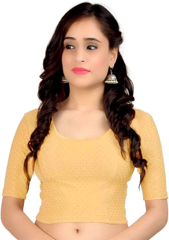 Chandrakala Readymade Blouses for Women Sarees,Stretchable (B179) - Image 1