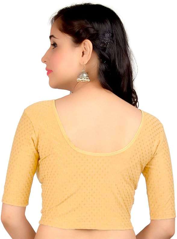 Chandrakala Readymade Blouses for Women Sarees,Stretchable (B179) - Image 3