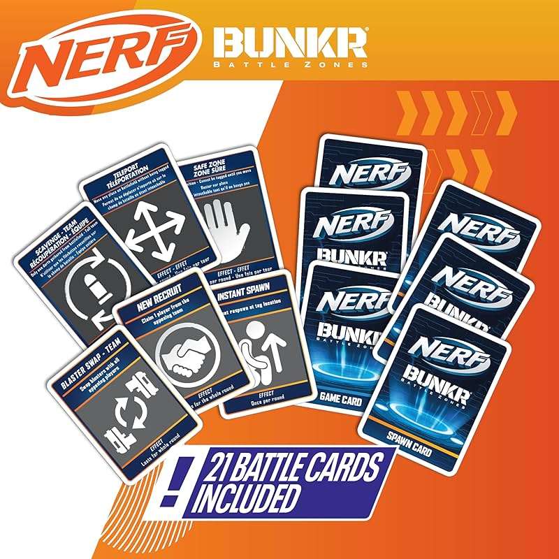 NERF BUNKR Officially Licensed Battle Royale Inflatable Bunker Battlezone - 4 Piece Barricade Set Crates Barrels - Image 4
