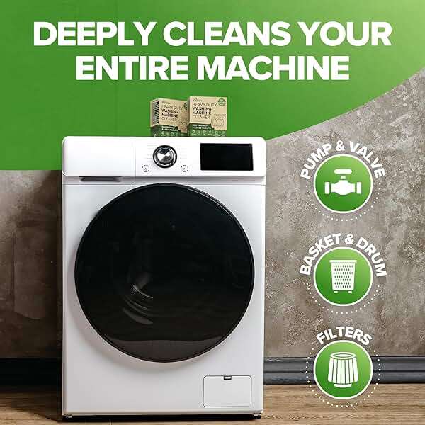 Renuv® Heavy Duty Washing Machine Cleaner Descaler Tablets - for Front Load, Top Load Washer, HE (6 XL Tablets - 6 Months Supply) - Image 4
