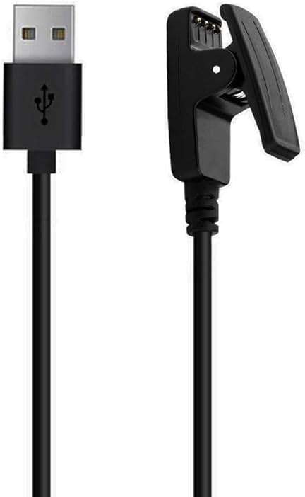 Threeeggs Charging Clip Compatible with Forerunner 235/35/64/230/630/645/645 Music/735XT, USB Charger Cable for Garmin Approach S20/G10, Vivomove HR, Lily/Lily 2 Smart Watch 3.3ft / 100cm - Image 1
