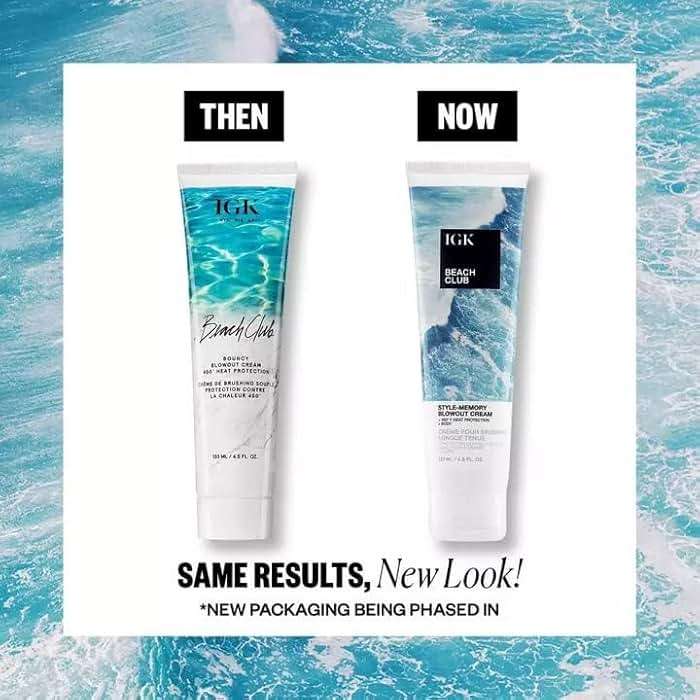 IGK BEACH CLUB Style-Memory Blowout Cream | Volume + Bounce + Heat Protectant | Vegan + Cruelty Free | 4.5 Oz - Image 2