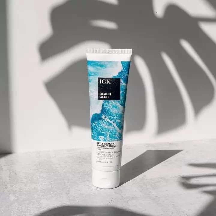 IGK BEACH CLUB Style-Memory Blowout Cream | Volume + Bounce + Heat Protectant | Vegan + Cruelty Free | 4.5 Oz - Image 3