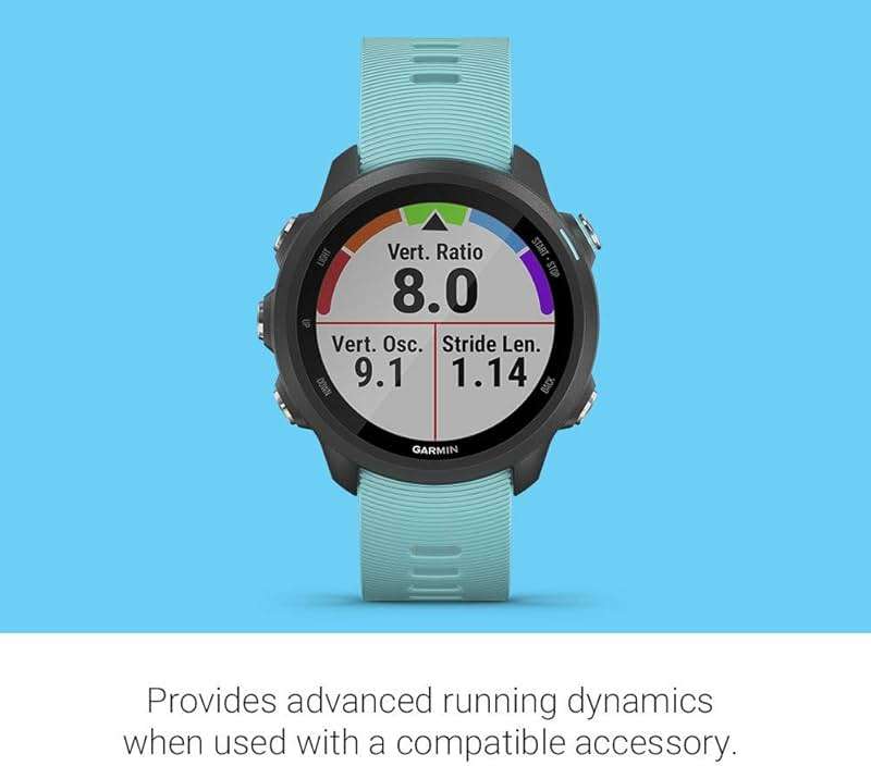 Garmin Forerunner 245 Music, GPS Running Smartwatch with Music and Advanced Dynamics, Aqua (Renewed) - Image 4