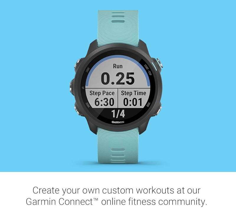 Garmin Forerunner 245 Music, GPS Running Smartwatch with Music and Advanced Dynamics, Aqua (Renewed) - Image 6