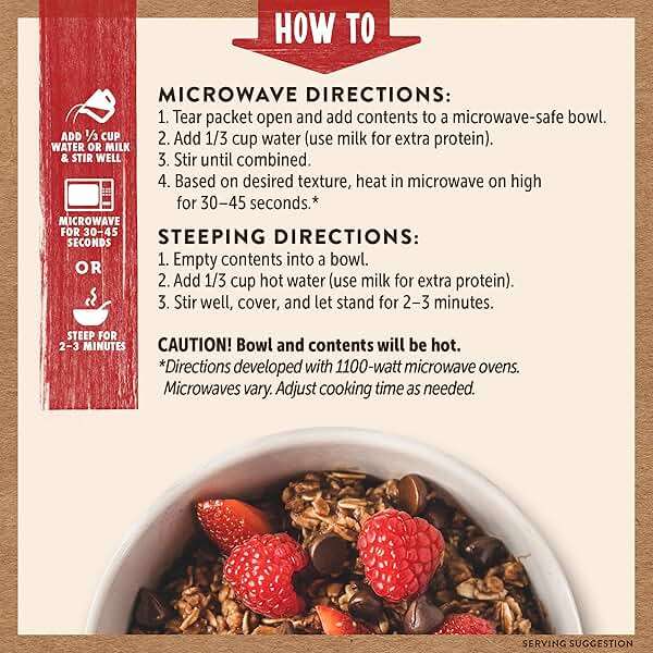 Kodiak Instant Oatmeal Packets, Chocolate Chip, High Protein, 100% Whole Grains, 6 boxes with 6 packets each (36 packets total) - Image 6