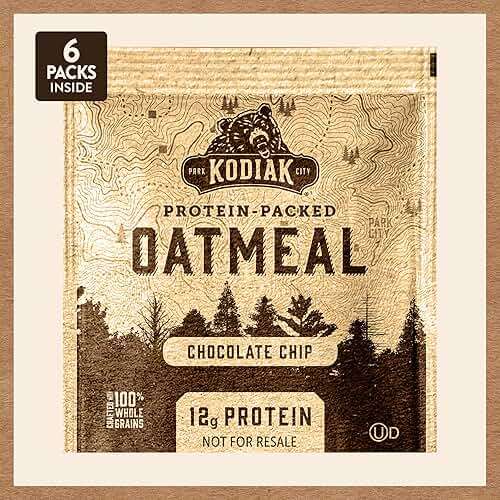 Kodiak Instant Oatmeal Packets, Chocolate Chip, High Protein, 100% Whole Grains, 6 boxes with 6 packets each (36 packets total) - Image 8