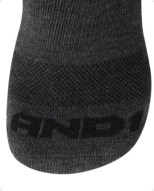 AND1 Mens Quarter Socks - 12 Pack Moisture Wicking Breathable Cushioned Athletic Performance Ankle Socks for Men (6-12.5) - Image 5