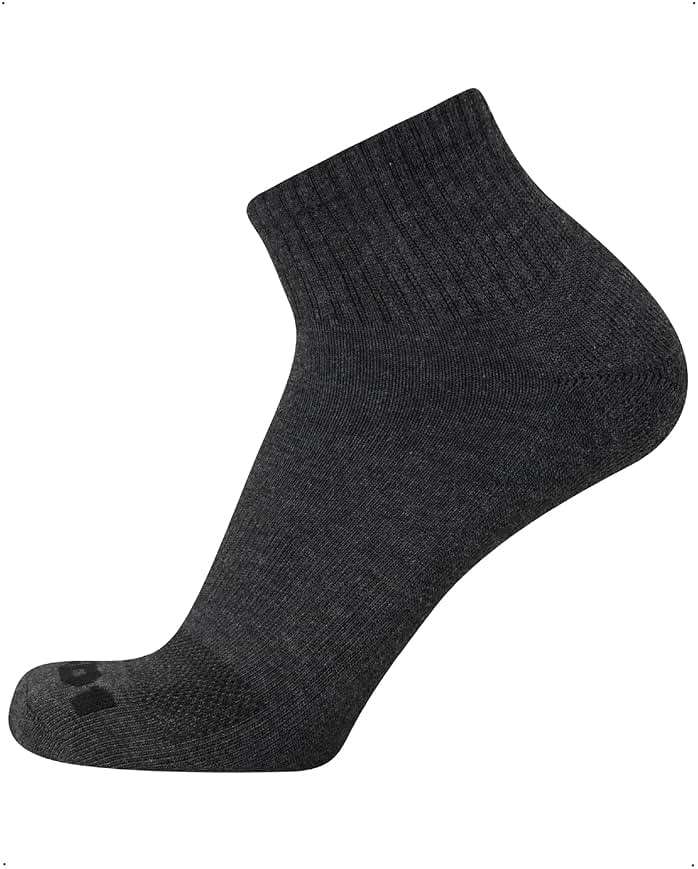AND1 Mens Quarter Socks - 12 Pack Moisture Wicking Breathable Cushioned Athletic Performance Ankle Socks for Men (6-12.5) - Image 6