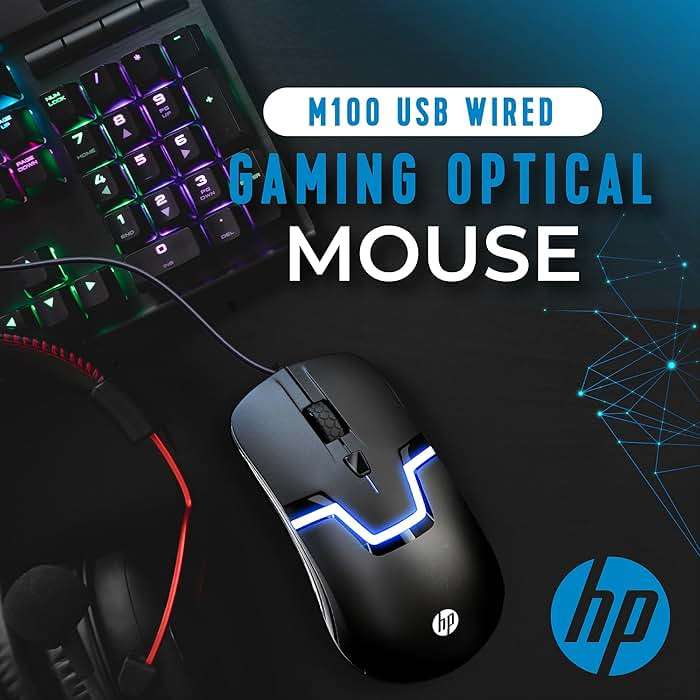HP Wired RGB Gaming Mouse High Performance Mouse with Optical Sensor, 3 Buttons, 7 Color LED for Computer Notebook Laptop Office PC Home - Image 4
